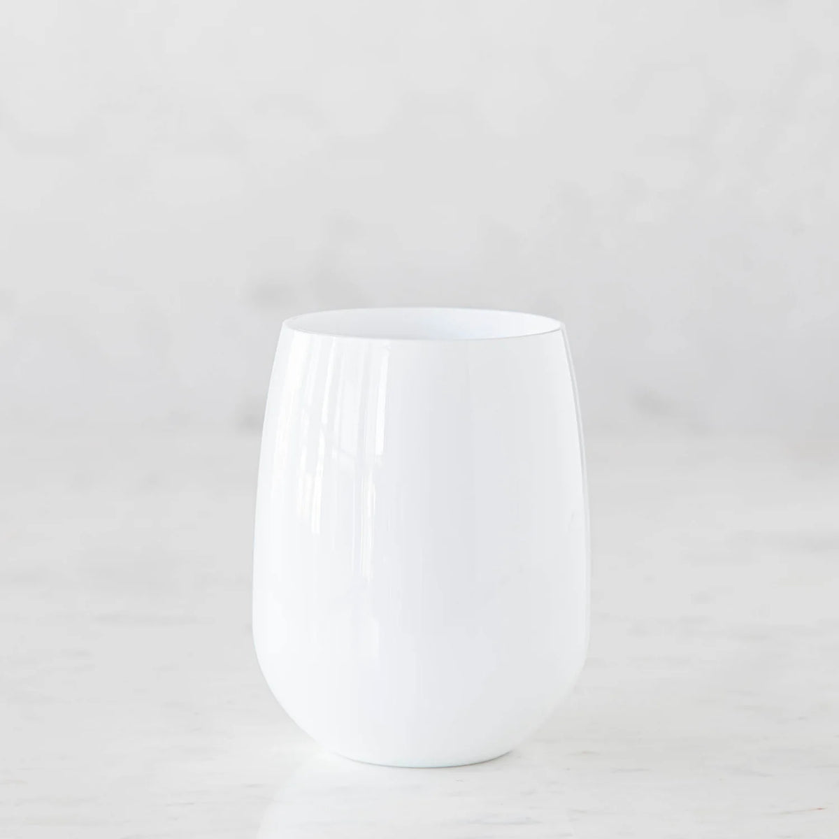 White Stemless Wine Glass - The Preppy Bunny