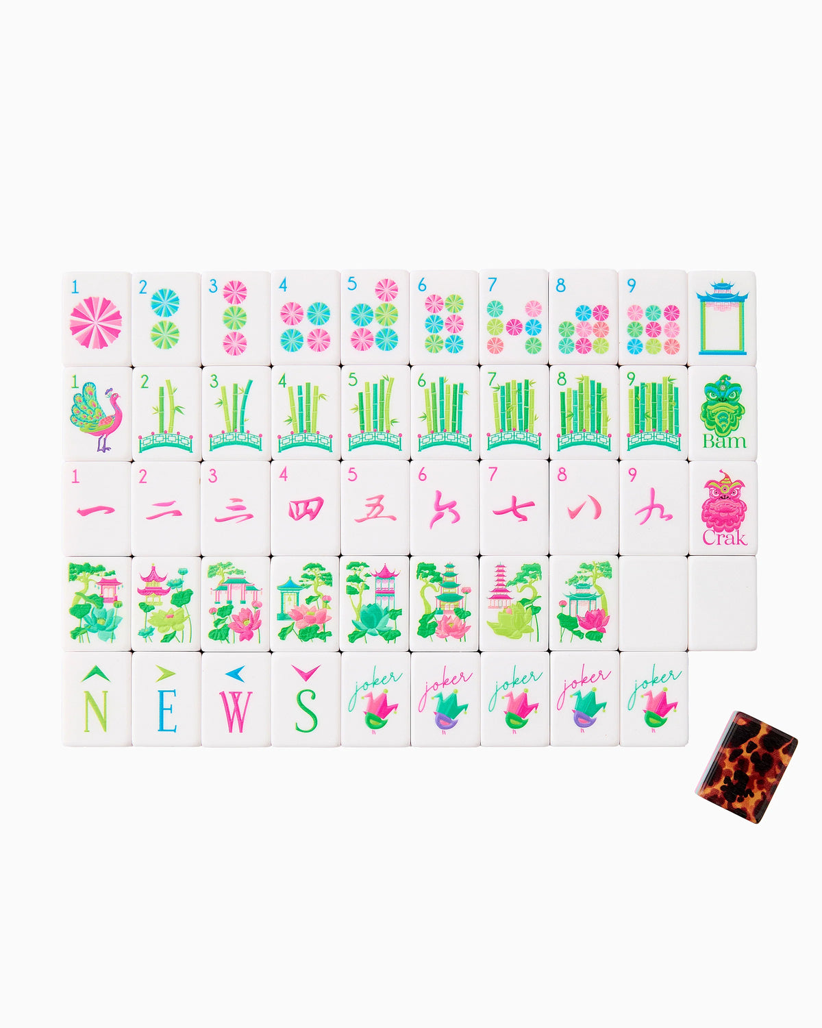 Glow Wild Mahjong Tiles - The Preppy Bunny