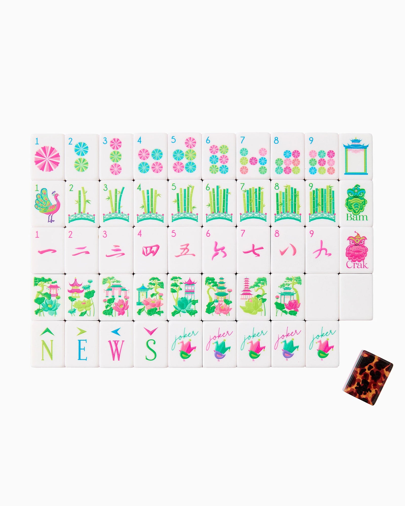 Glow Wild Mahjong Tiles - The Preppy Bunny