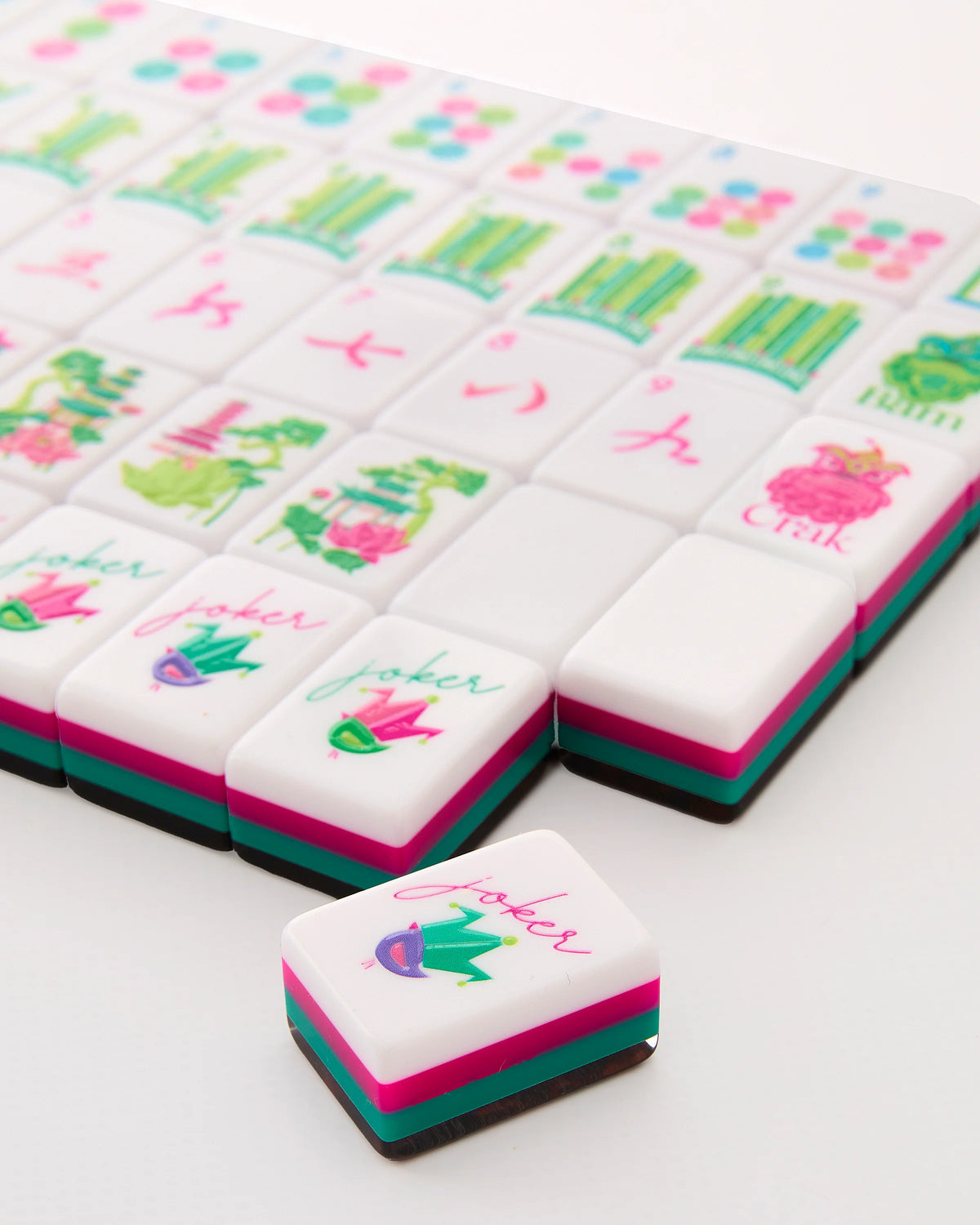 Glow Wild Mahjong Tiles - The Preppy Bunny