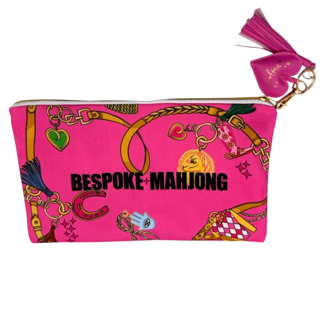 Year of the Horse Mahjong Tiles in Saddle Pink - The Preppy Bunny