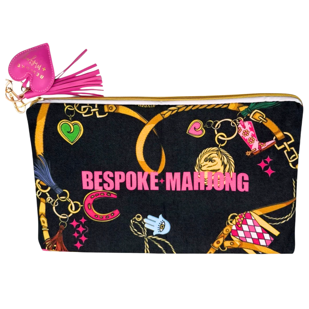 Year of the Horse Mahjong Tiles in Saddle Pink - The Preppy Bunny
