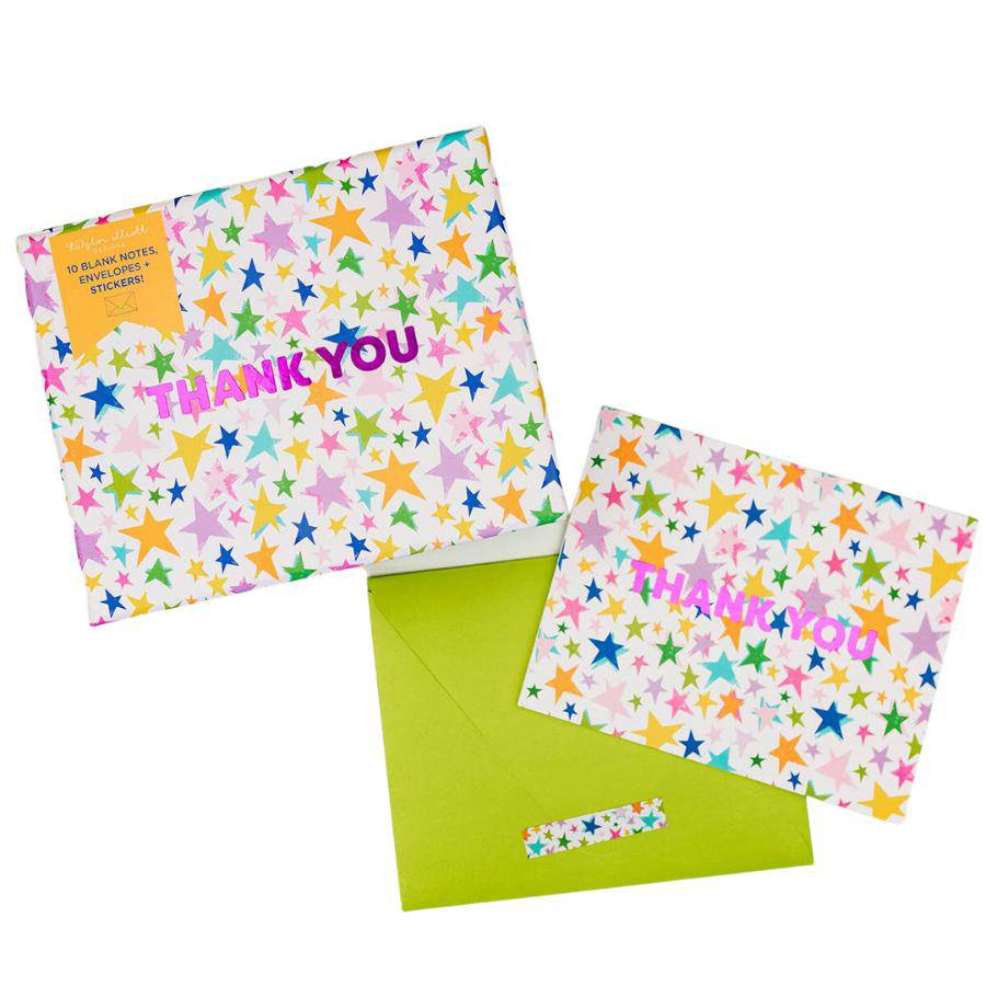 Stars Thank You Boxed Note Cards - The Preppy Bunny