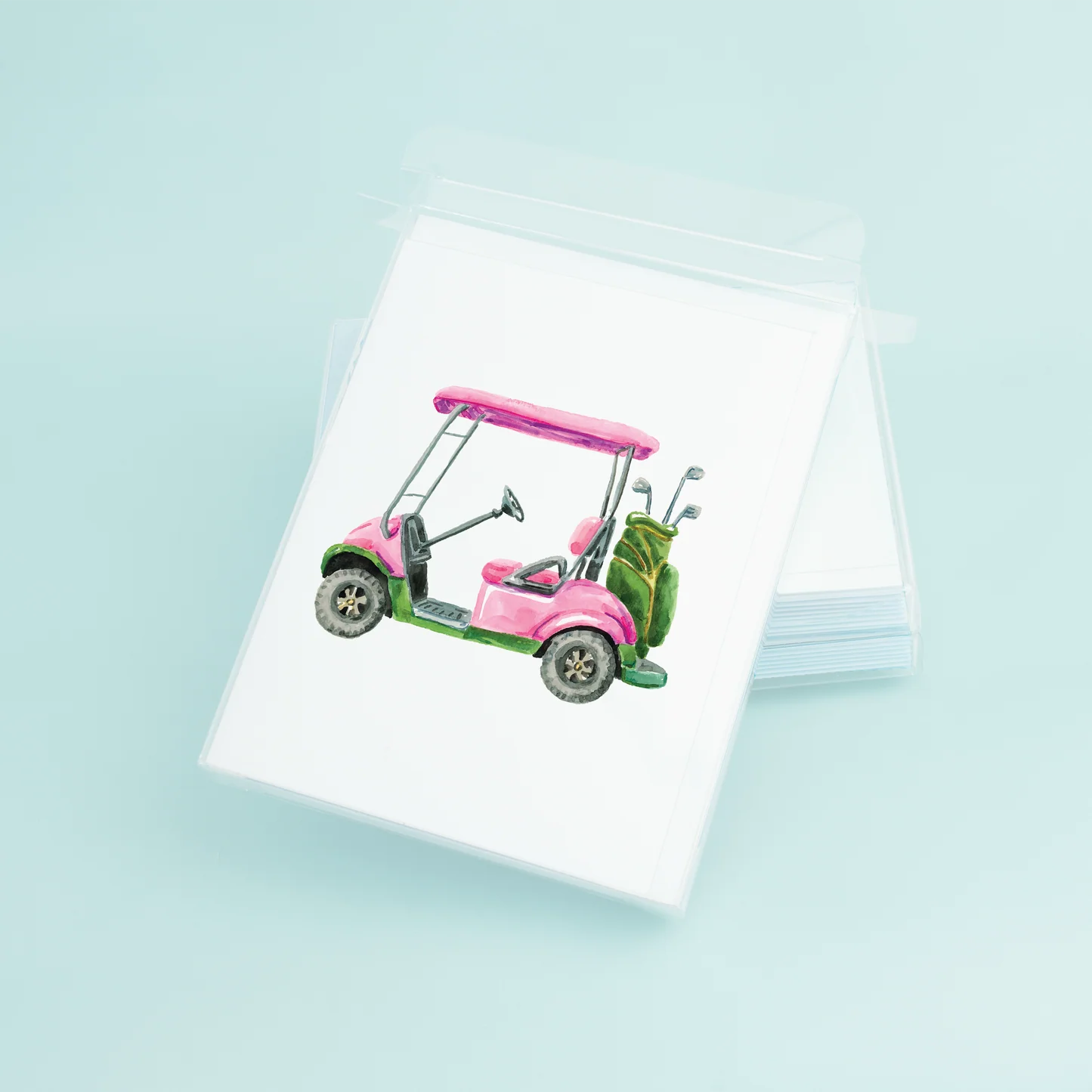 Golf Cart Boxed Note Card Set - The Preppy Bunny