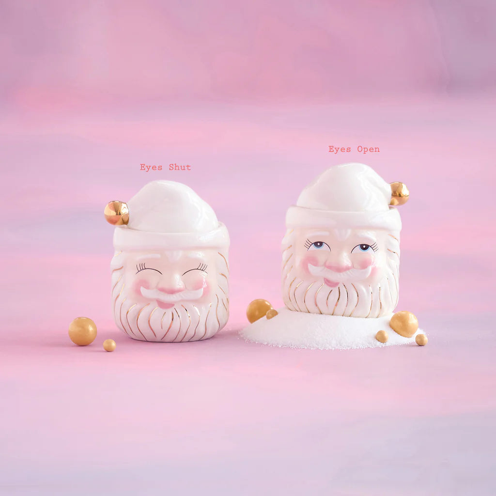 Papa Noel Cream Hat Candy Jar - 2 styles - The Preppy Bunny