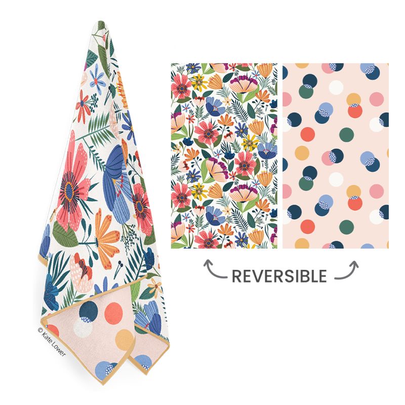 Fields of Flowers Kitchen Towel - The Preppy Bunny