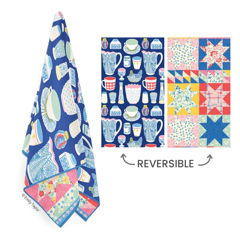 Vintage Glass Kitchen Towel - The Preppy Bunny