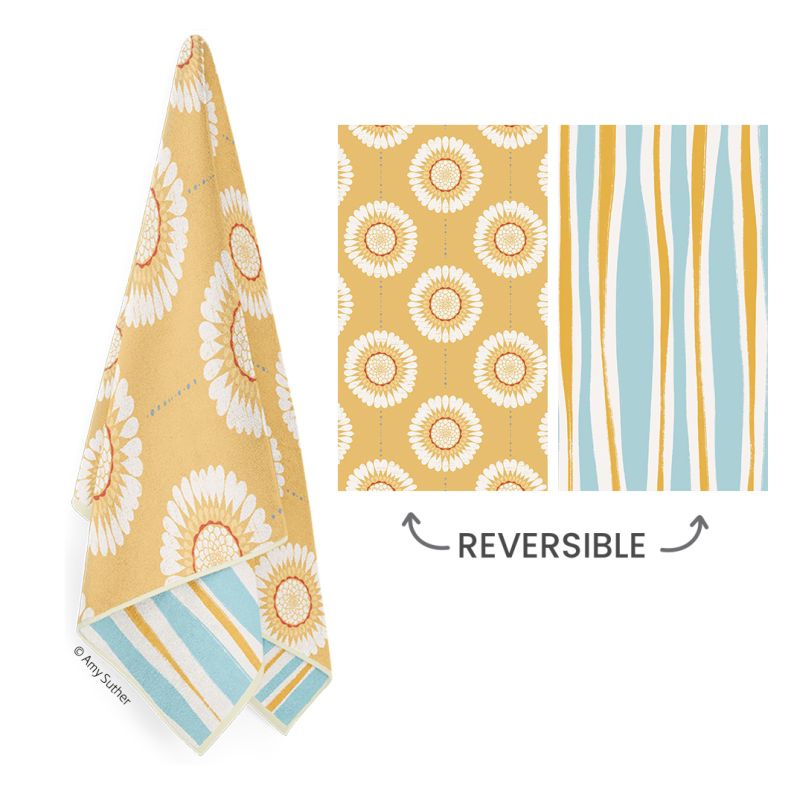 Sunflower Chains Kitchen Towel - The Preppy Bunny