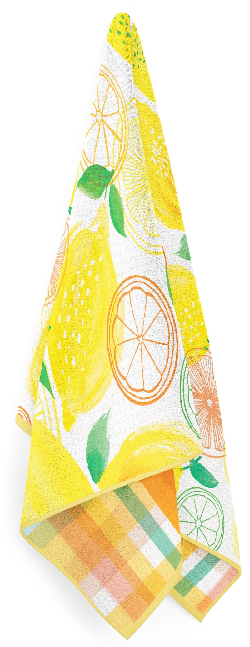 Lemon Plaid Kitchen Towel - The Preppy Bunny