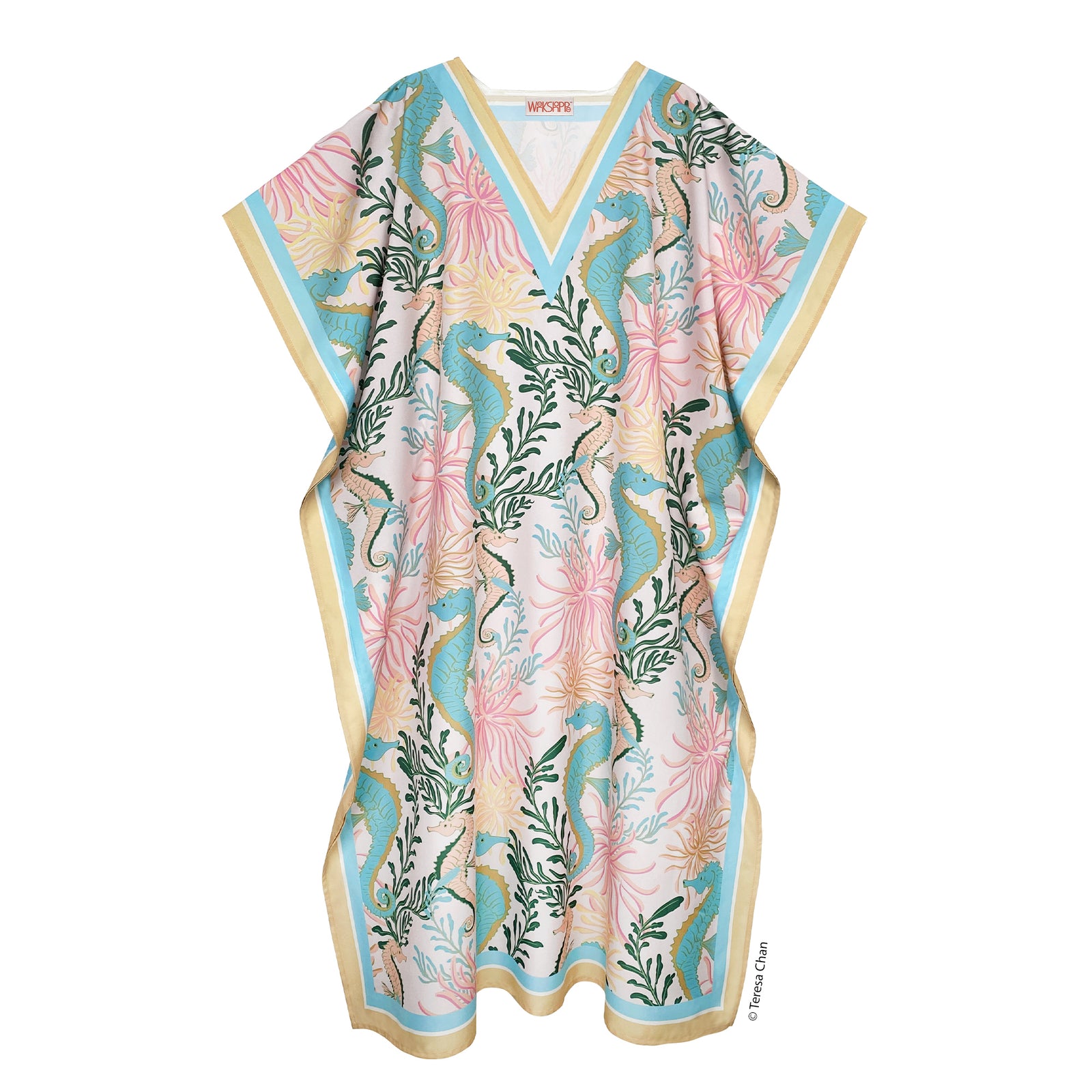 Seahorses Caftan - The Preppy Bunny