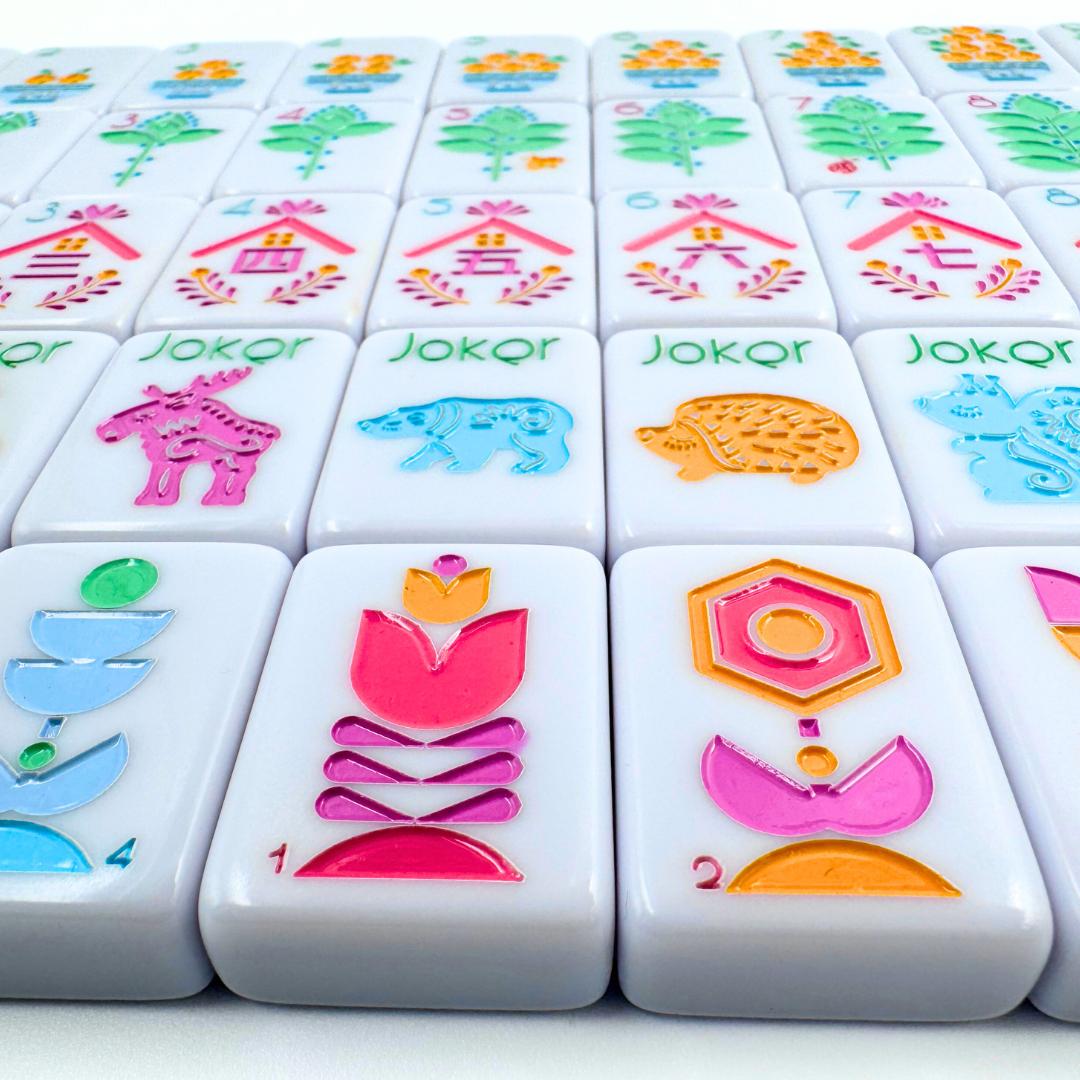 THE SCANDINAVIAN FOLK ART SERIES | Mahjong with Nordic Style - The Preppy Bunny