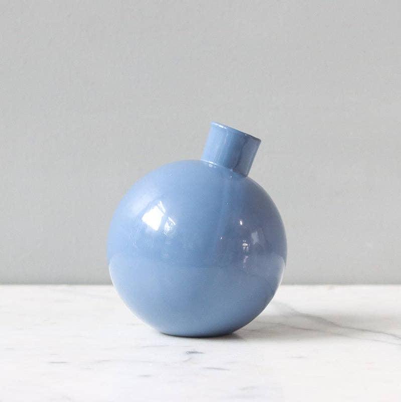 Denim Sphere Bud Vase