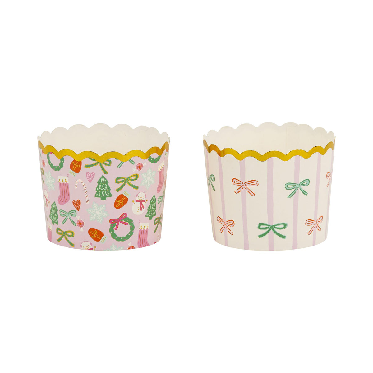 Foiled JUMBO Bows/Icons 8 oz Baking Cups (40 ct) - The Preppy Bunny