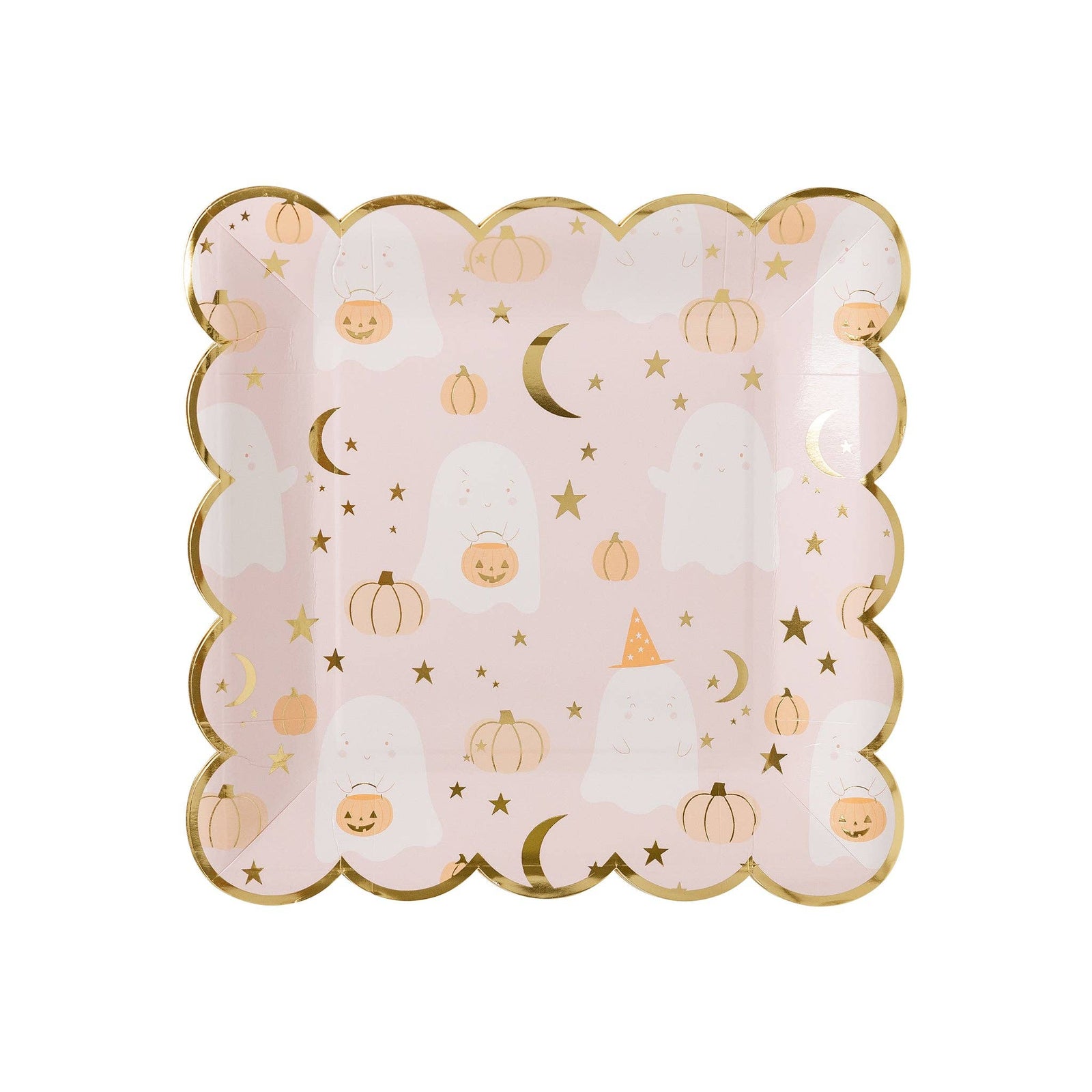 Ghost Scatter Paper Plates - The Preppy Bunny