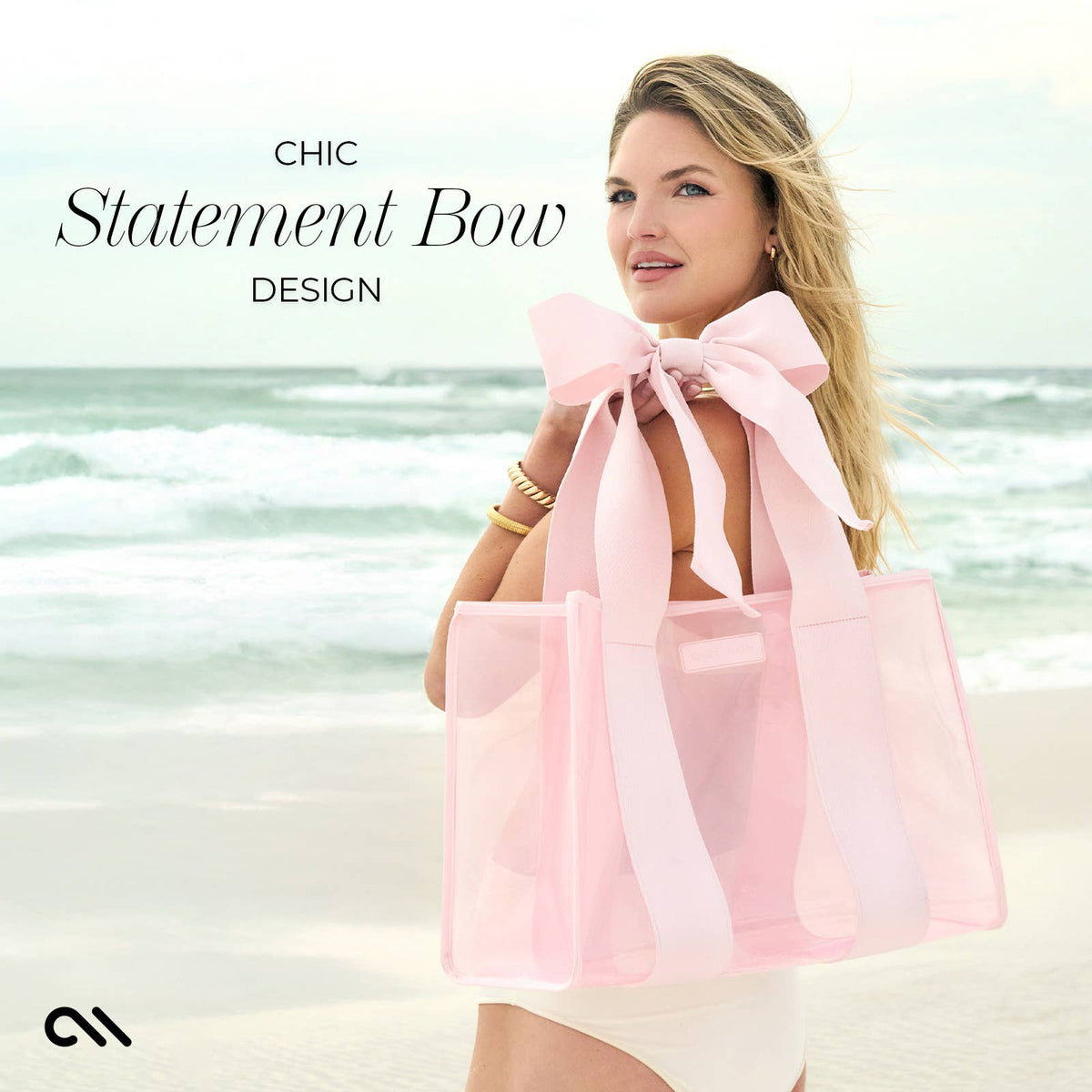 Case-Mate Ballet Pink Bow Jelly Tote Bag - The Preppy Bunny