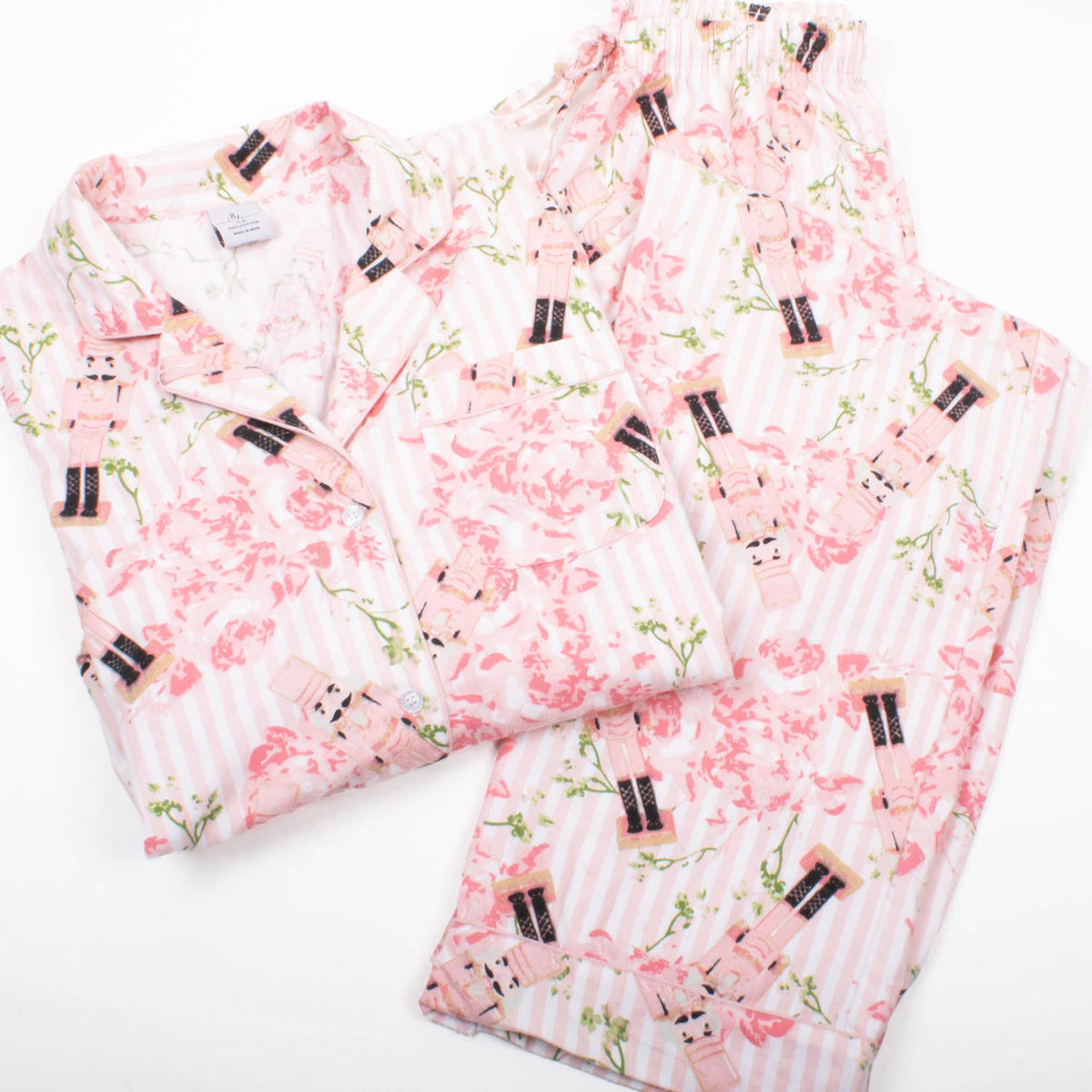 Nutcracker Rose Flannel PJ Set