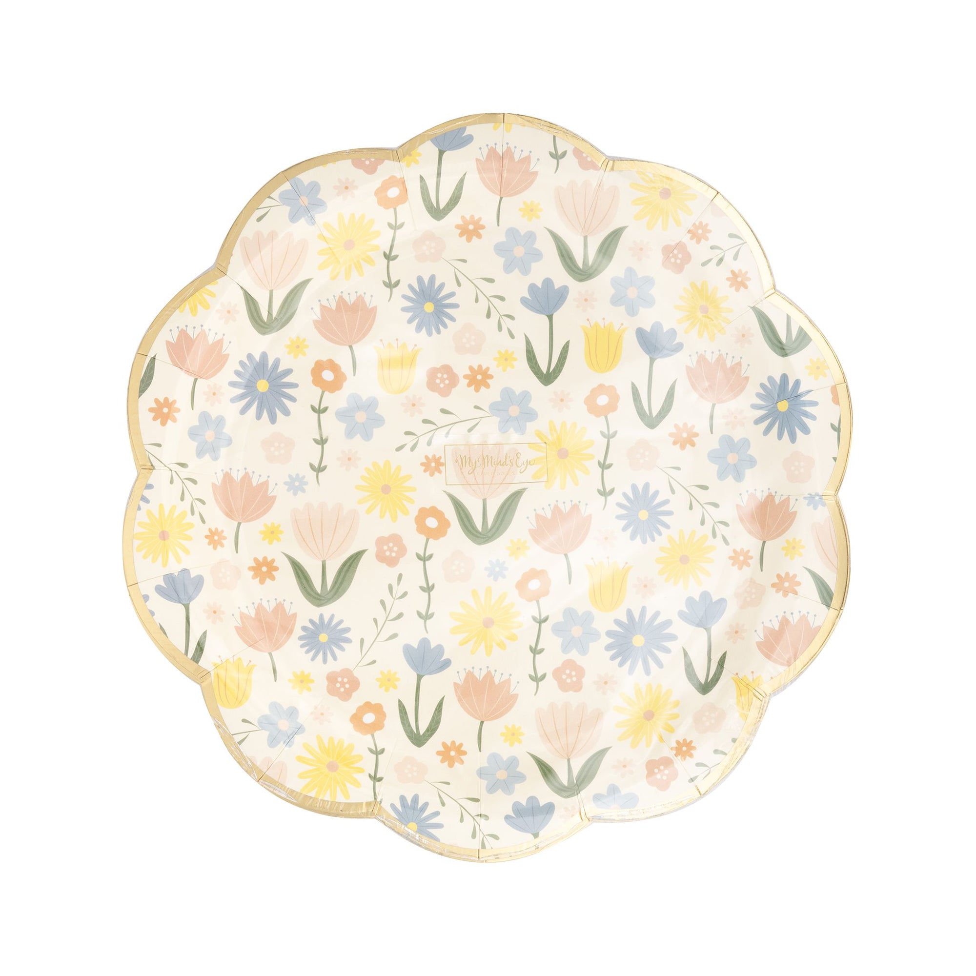 Floral Paper Plates - The Preppy Bunny