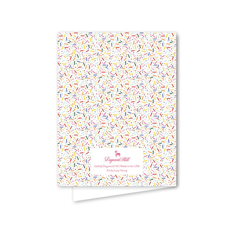 Funfetti Pink Cake Greeting Card