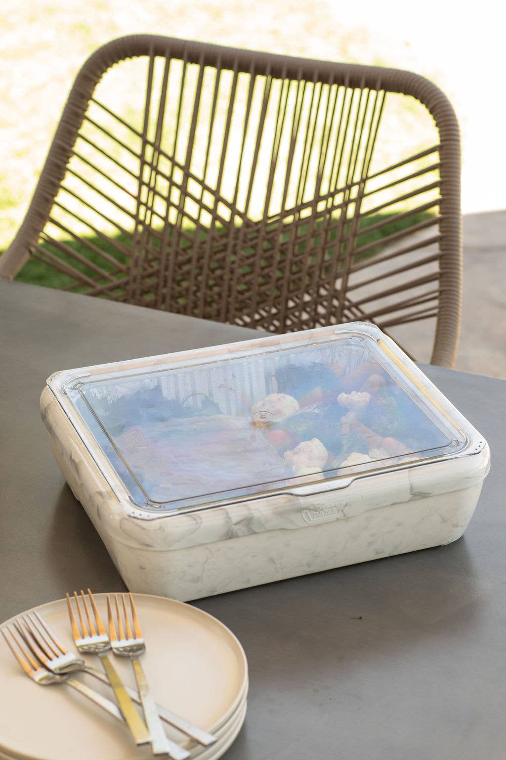 Fancy Panz® Premium White/Grey Marble Includes Hot/Cold Gel Pack - The Preppy Bunny