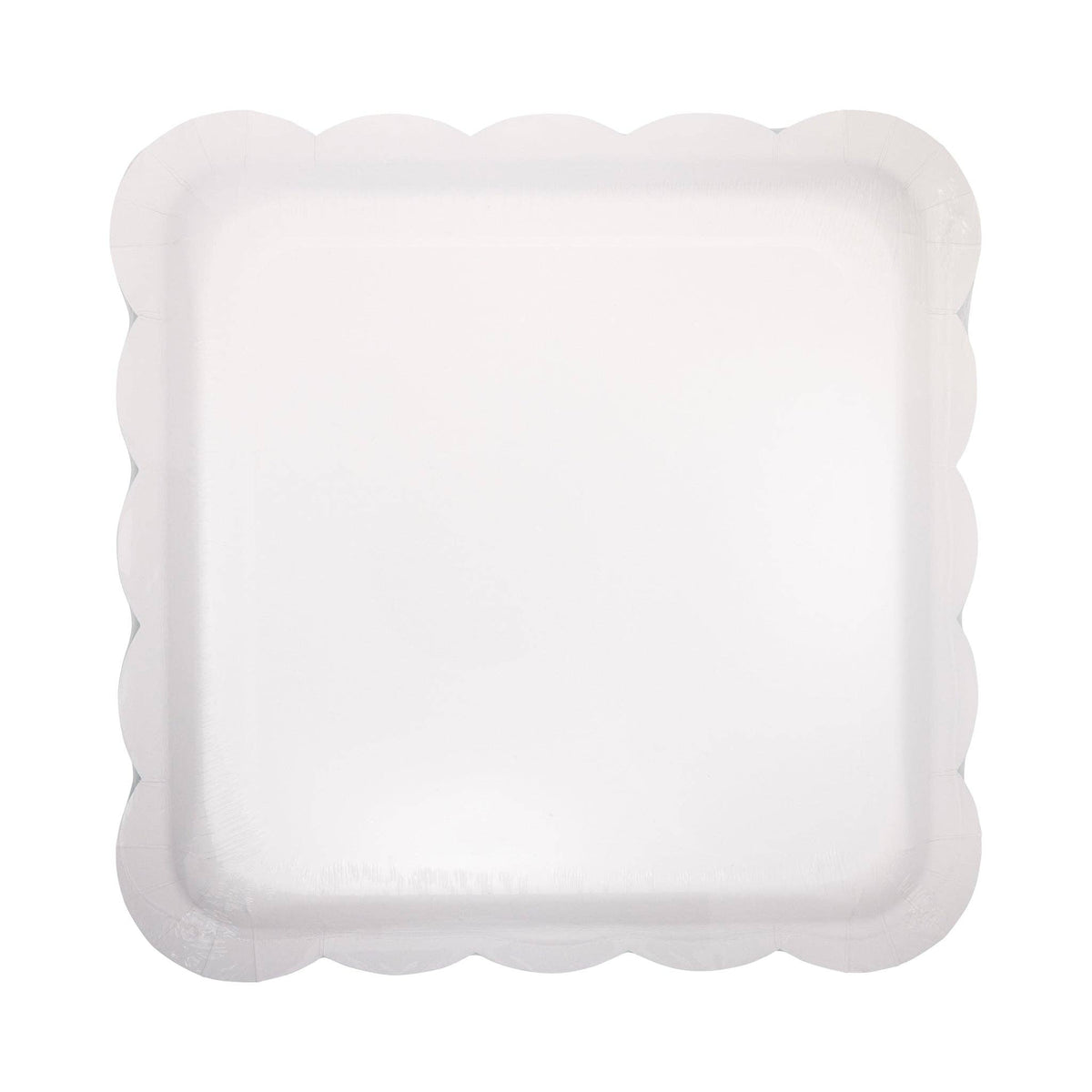 Pink and Green Gingham Scalloped Square Plates - The Preppy Bunny
