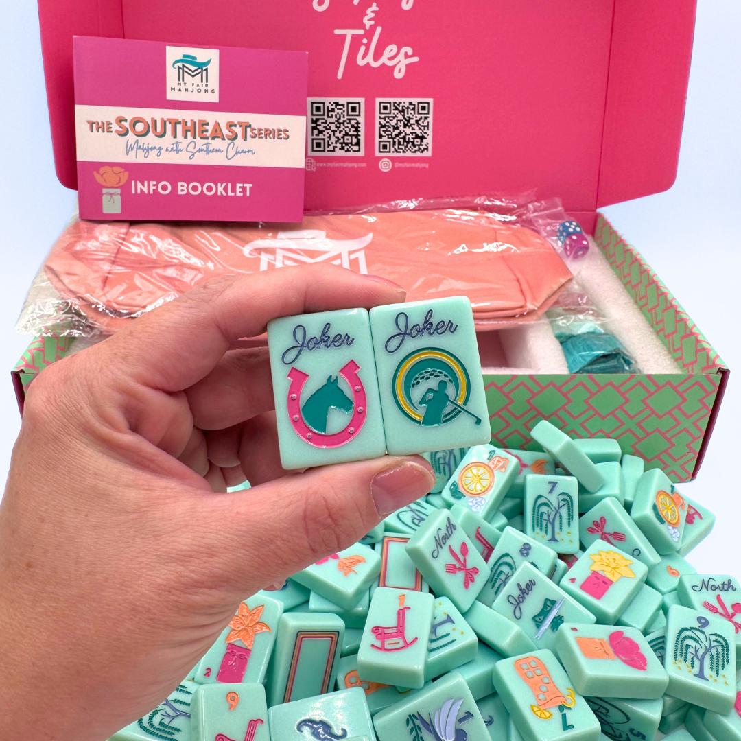 THE SOUTHEAST SERIES | Mahjong Set with Southern Charm - The Preppy Bunny