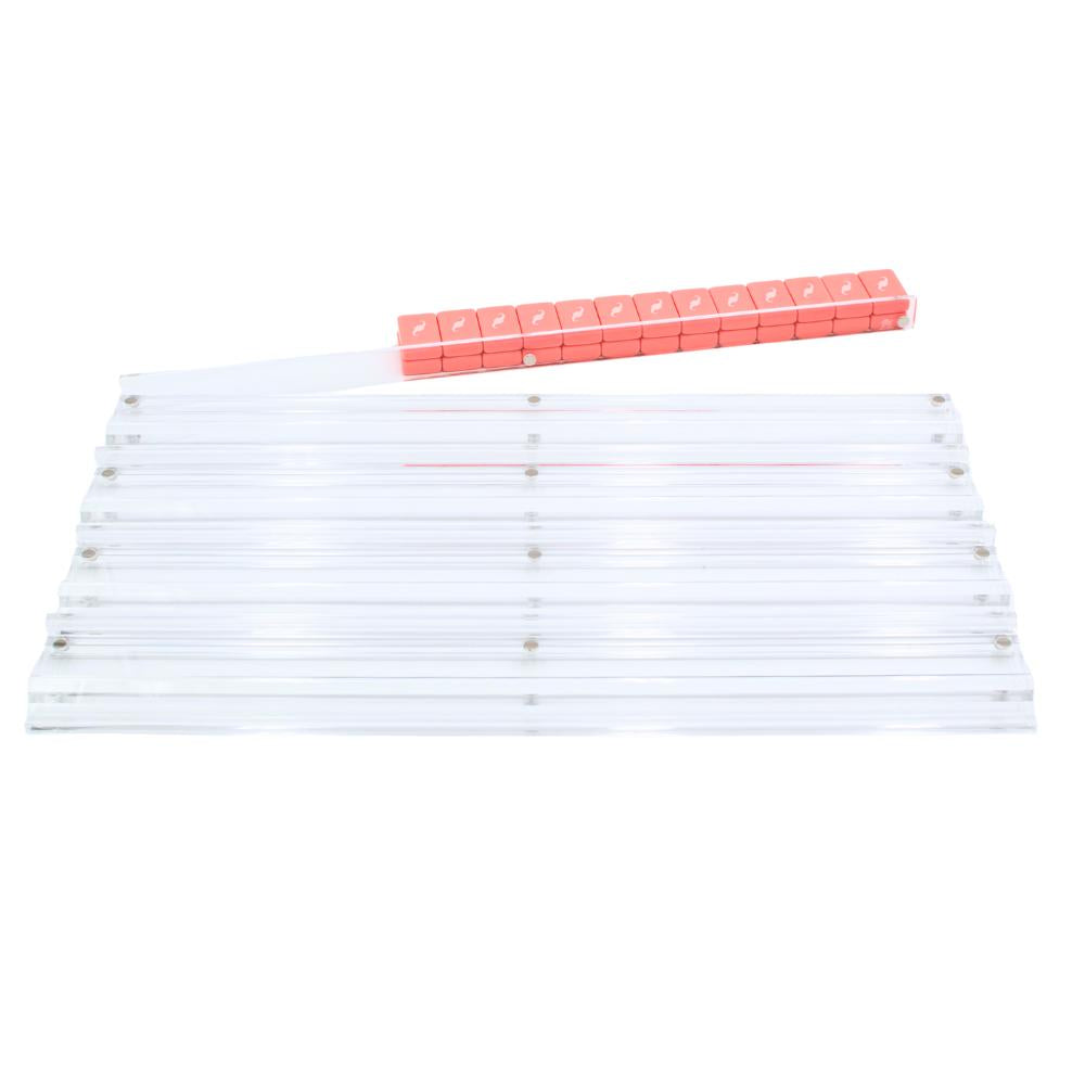 MAHJONG RACKS | Premium Acrylic | 4 Racks + 4 Pushers - The Preppy Bunny