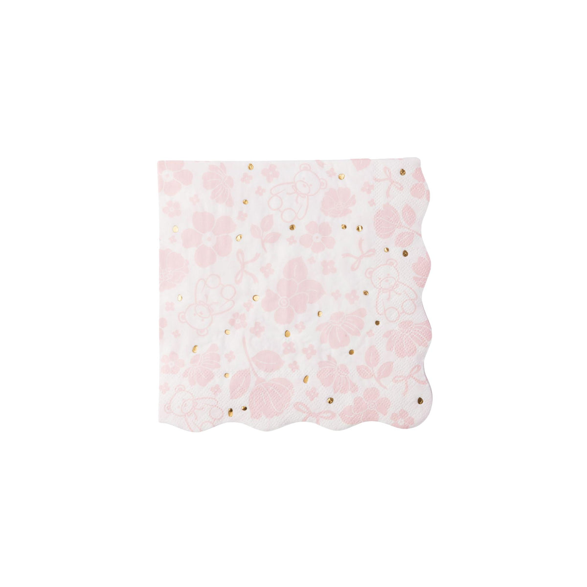 EMMA BEAR PINK LARGE NAPKINS