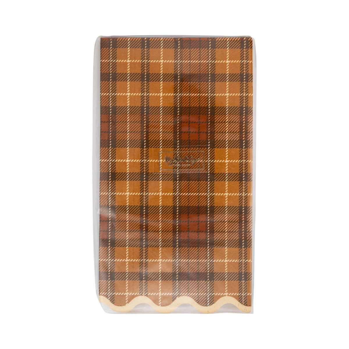 Autumn Plaid Dinner Paper Napkins