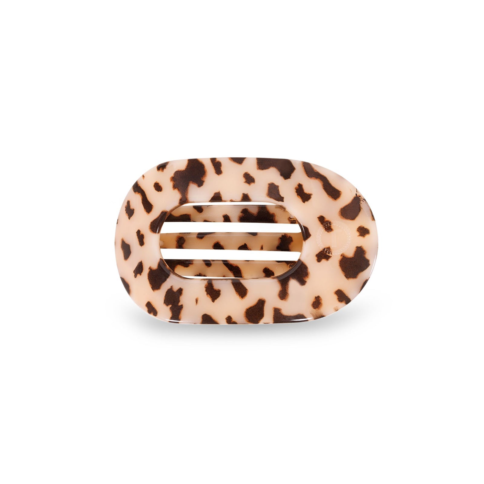 Blonde Tortoise Small Flat Round Clip - The Preppy Bunny