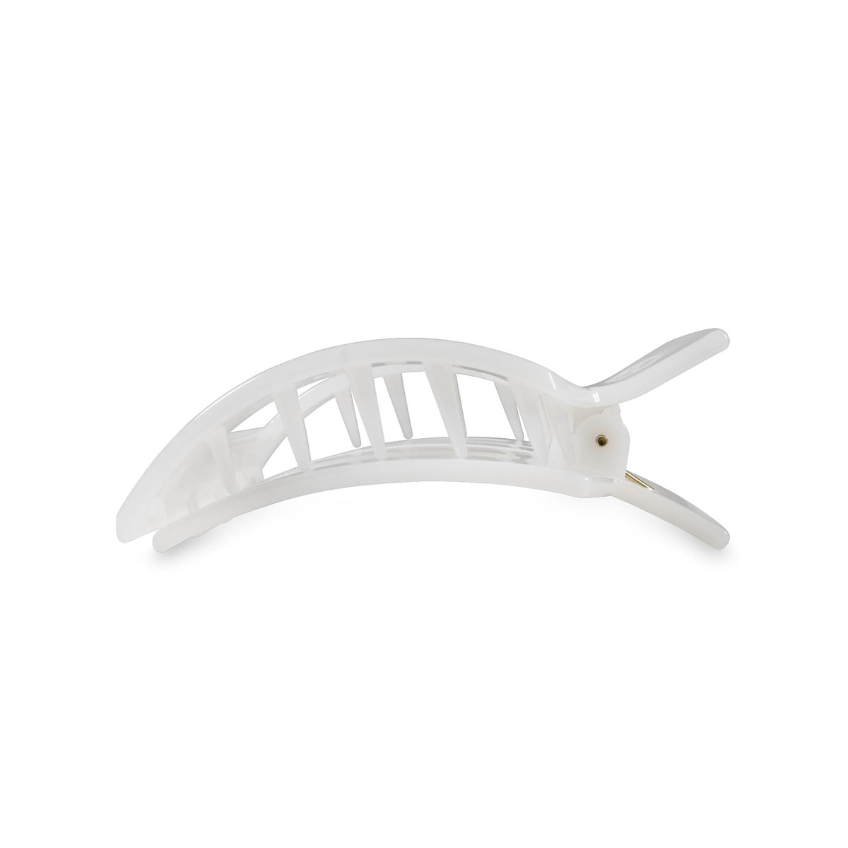 Square Flat Hair Clip | Small | Coconut White