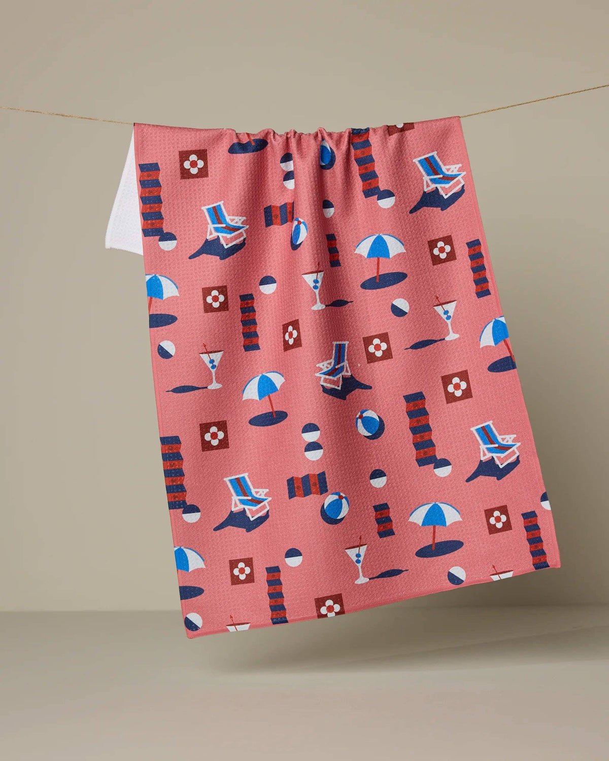 Geo Beach Day Tea Towel by Geometry