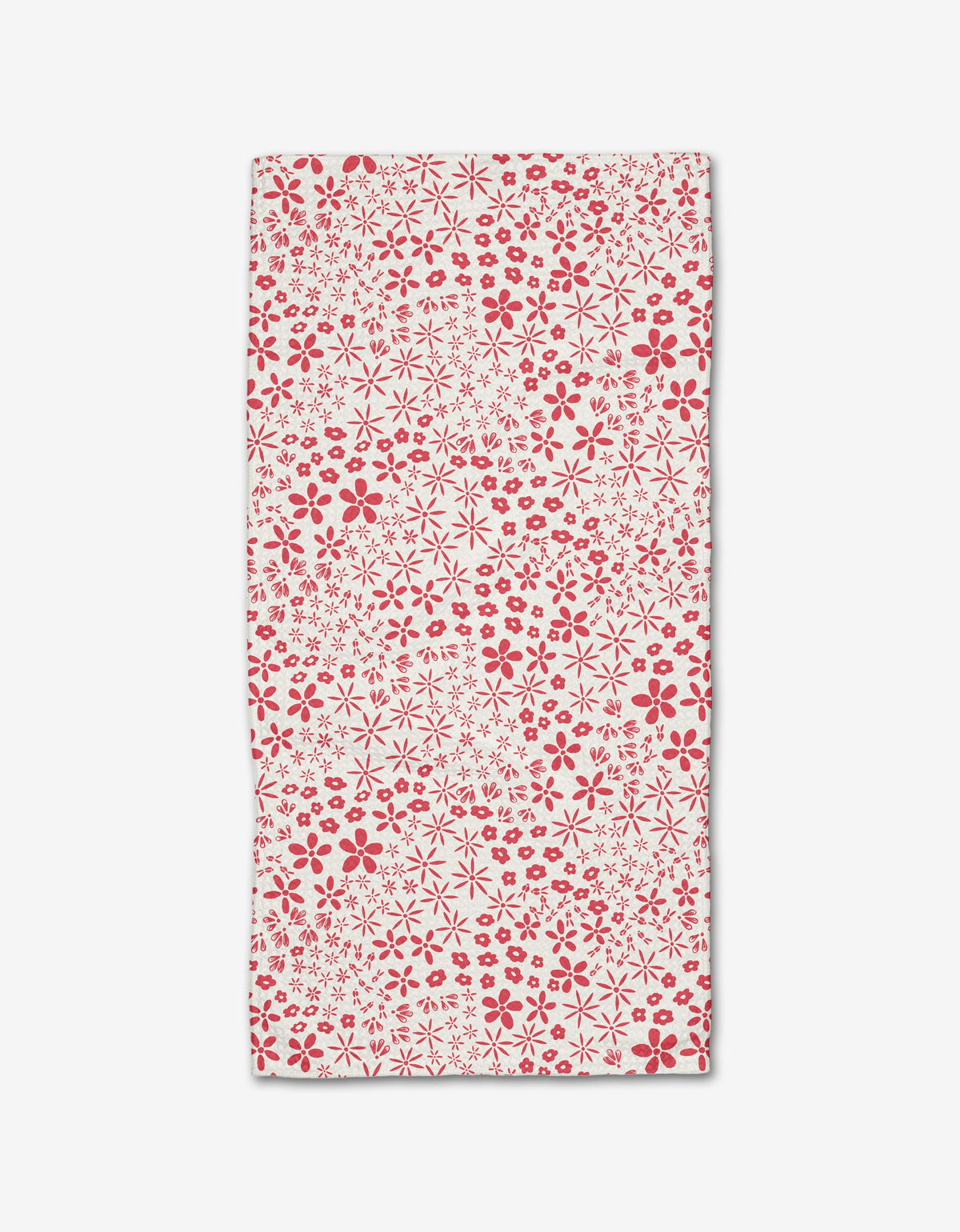 Red Fields of Flowers Bar Towel - The Preppy Bunny
