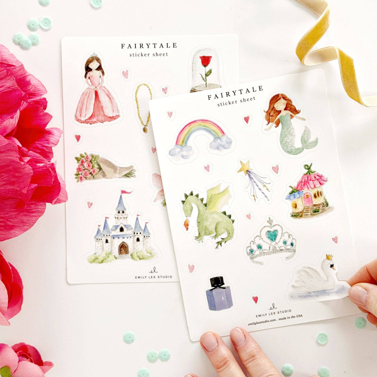 Fairytale sticker sheets - The Preppy Bunny
