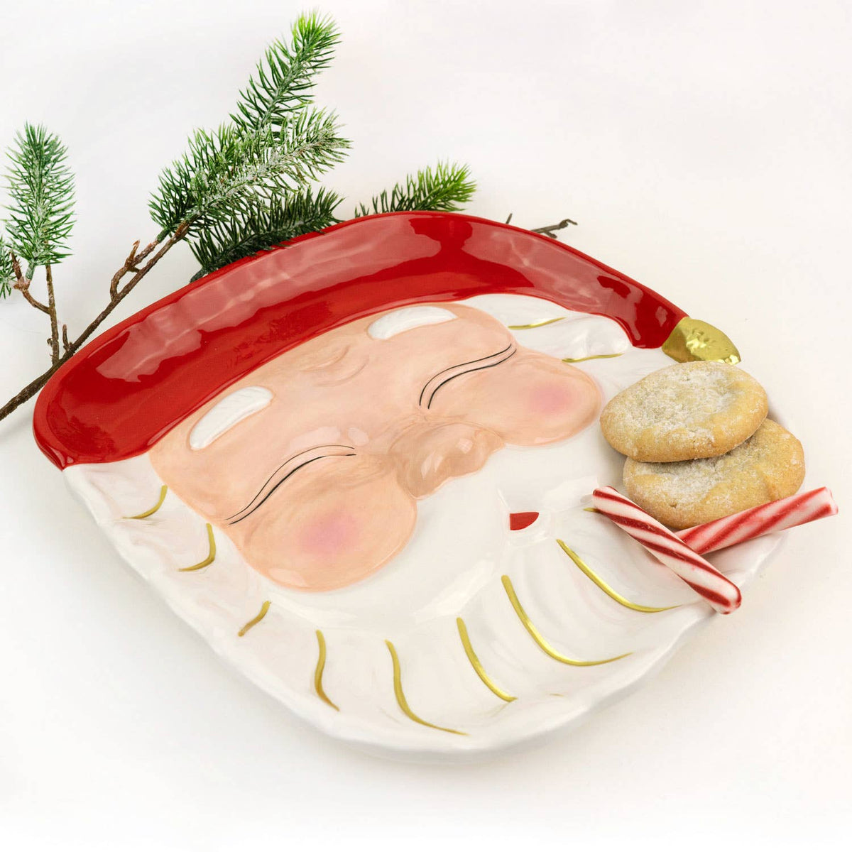 Red Hat Santa Platter