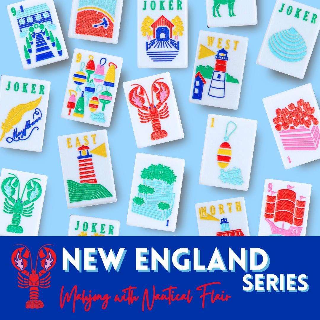 THE NEW ENGLAND SERIES | Mahjong Tiles with Nautical Flair - The Preppy Bunny