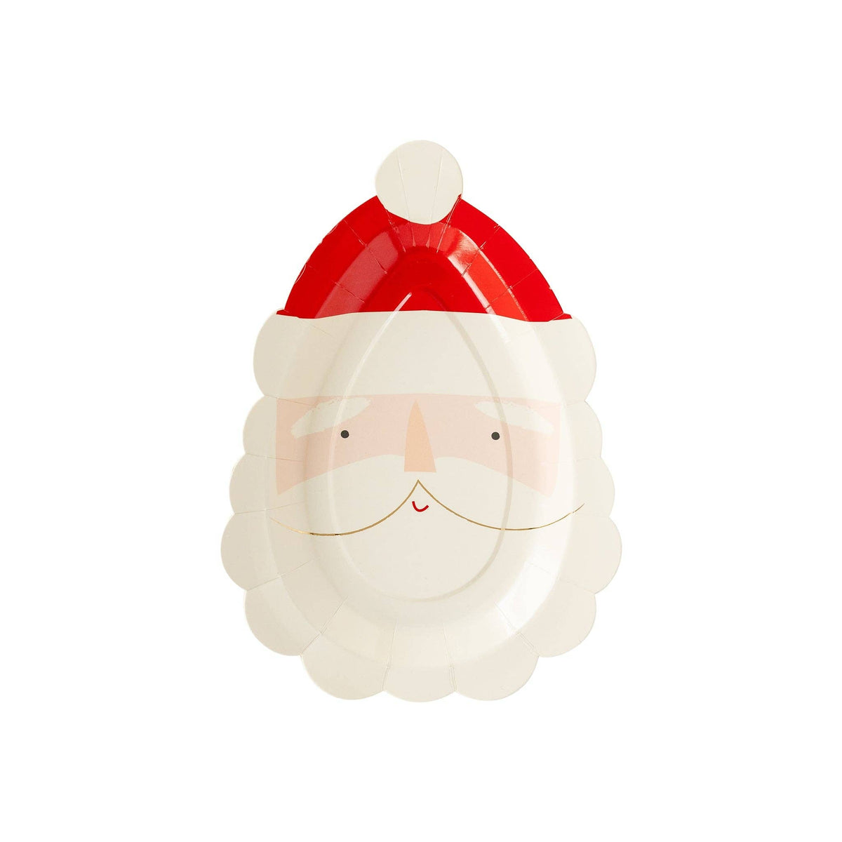 Santa Face Shaped Plates - The Preppy Bunny