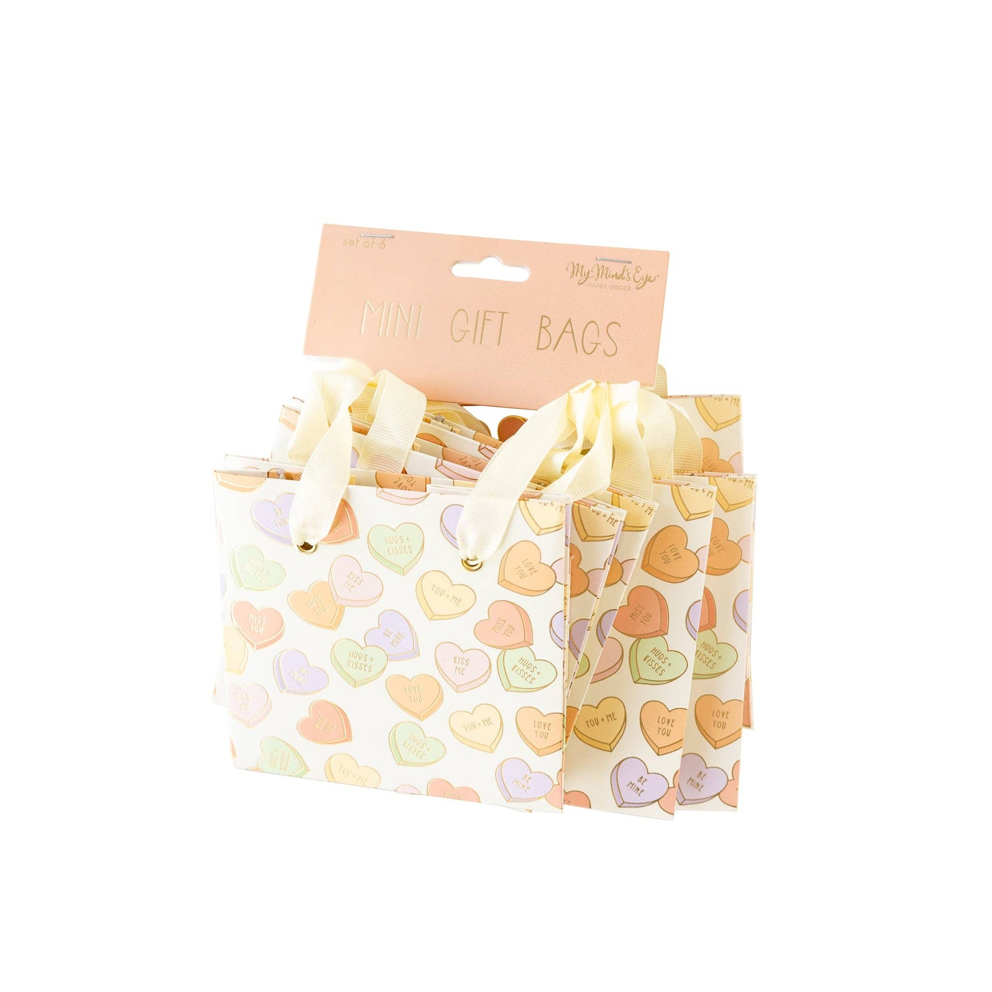 Conversation Hearts Gift Bag Set - The Preppy Bunny