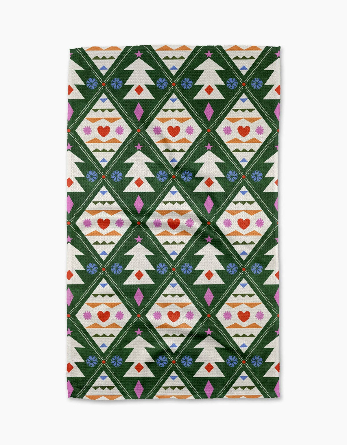 Nordic Christmas Tea Towel by Geometry