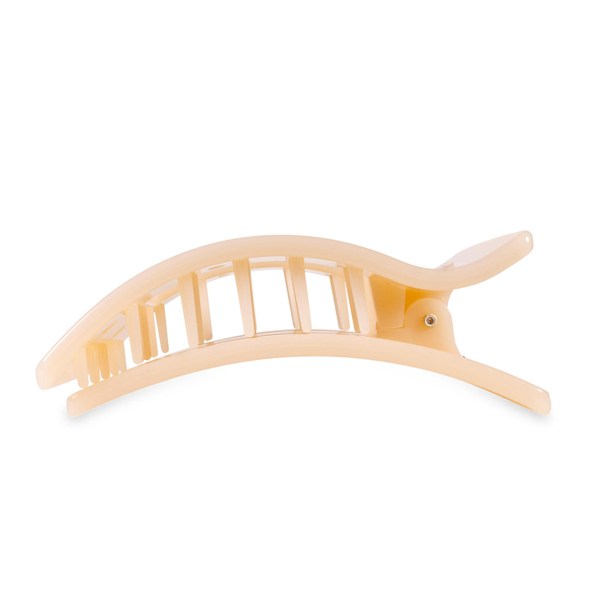 Flat Rectangle Hair Clip | Large | Almond Beige