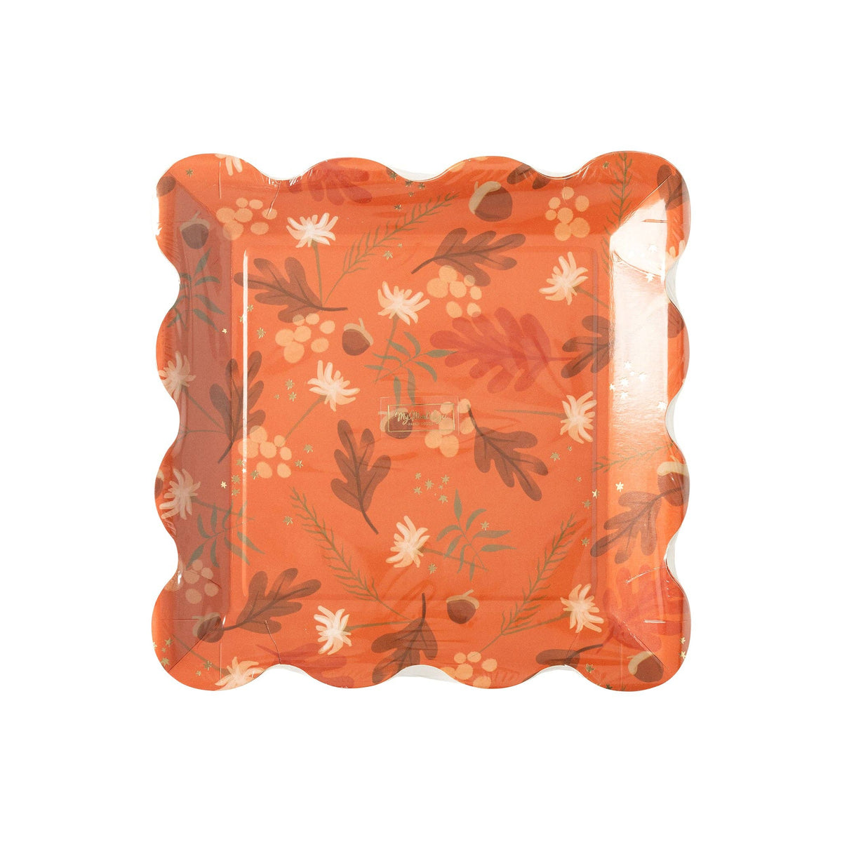 Harvest Foliage Wave Paper Plates