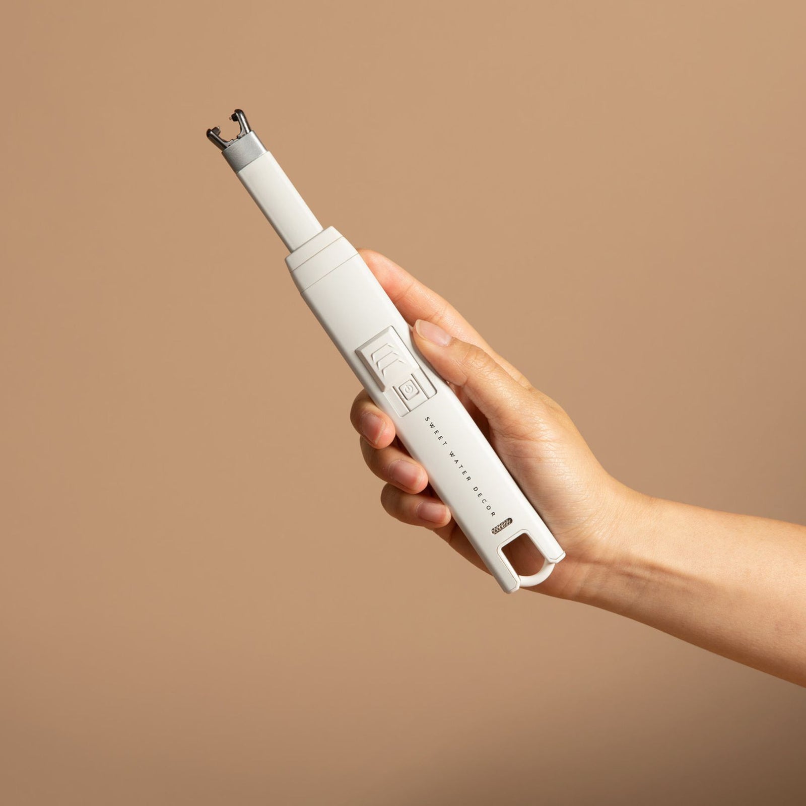 Slate White Large Rechargeable Electric Lighter - The Preppy Bunny