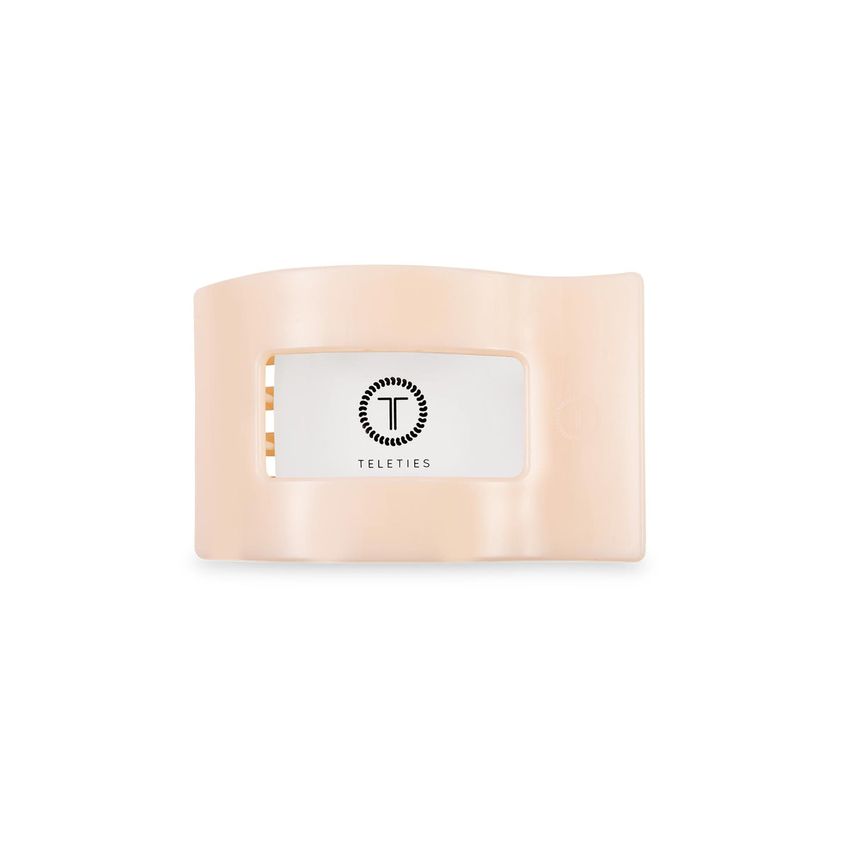 Flat Rectangle Hair Clip | Small | Almond Beige