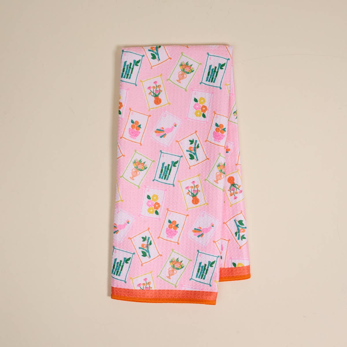 Waffle Tea Towel–It's Mahj Time - The Preppy Bunny