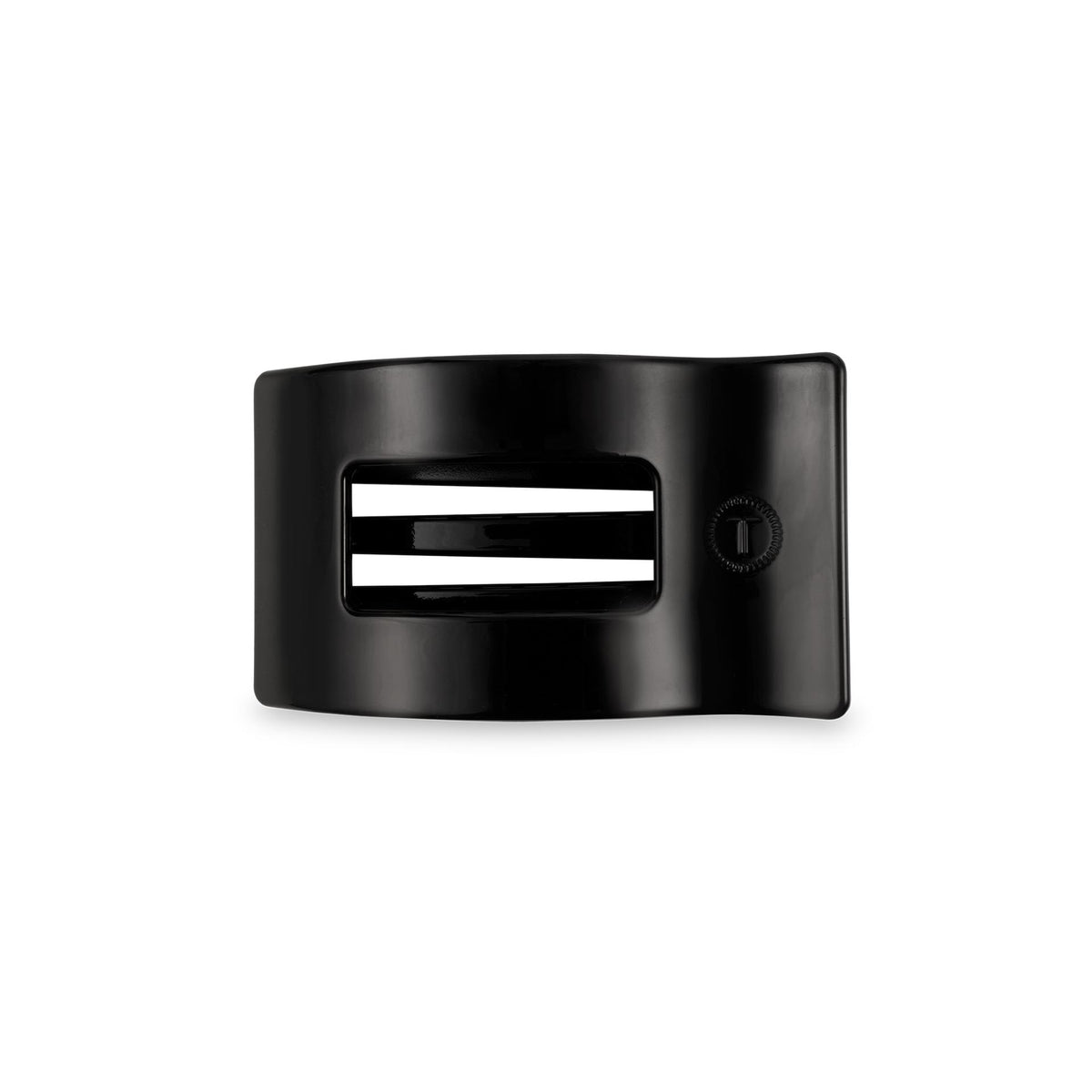 Flat Rectangle Hair Clip | Small | Jet Black