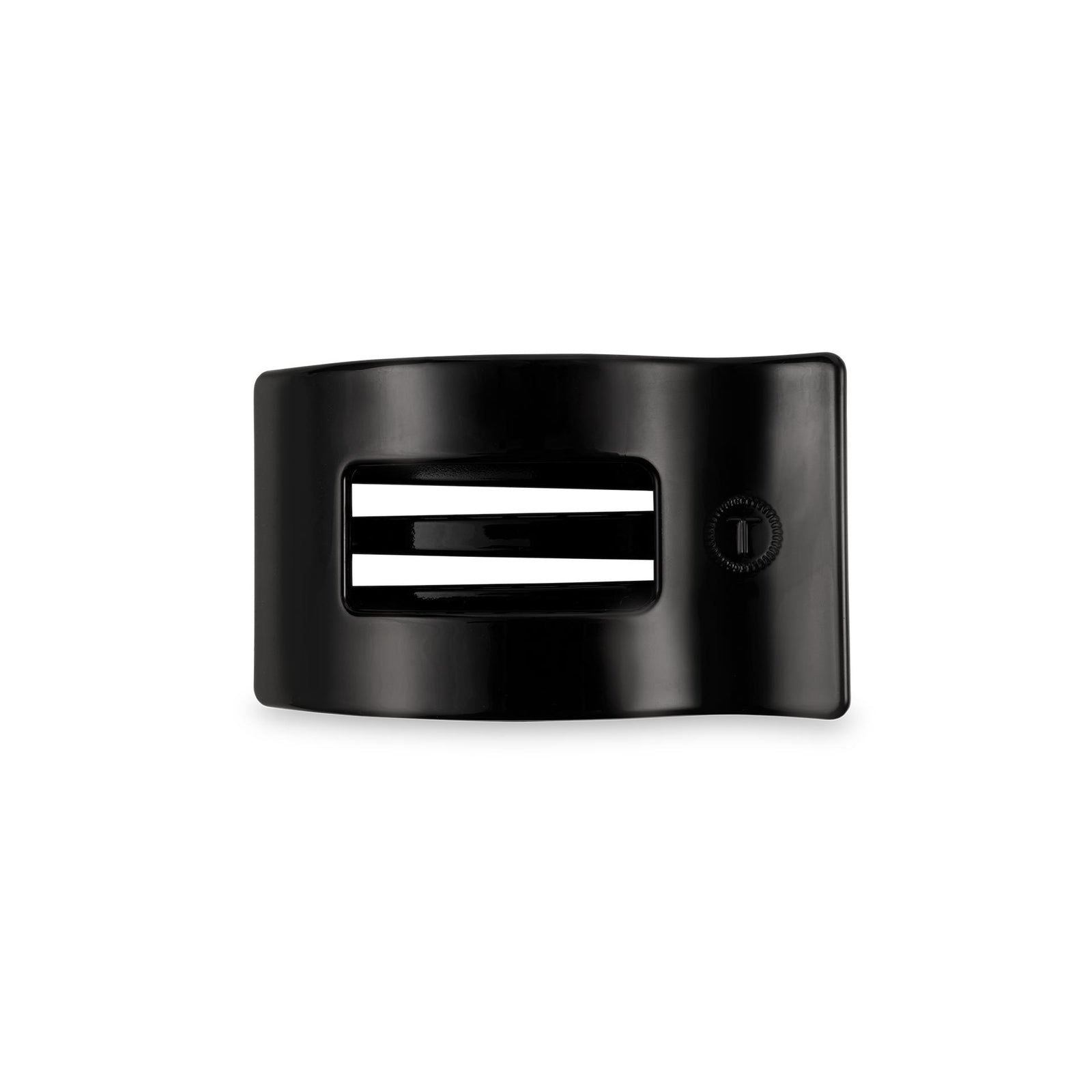 Flat Rectangle Hair Clip | Small | Jet Black - The Preppy Bunny