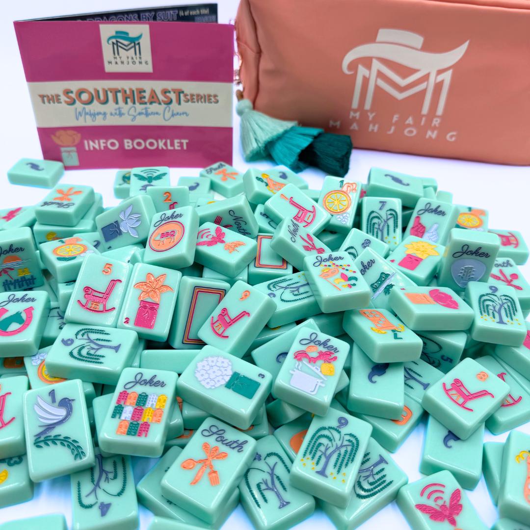 THE SOUTHEAST SERIES | Mahjong Set with Southern Charm - The Preppy Bunny