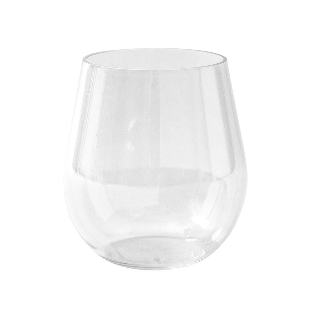 Acrylic 18.5oz Stemless Wine Glass in Crystal Clear - 1 Each - The Preppy Bunny