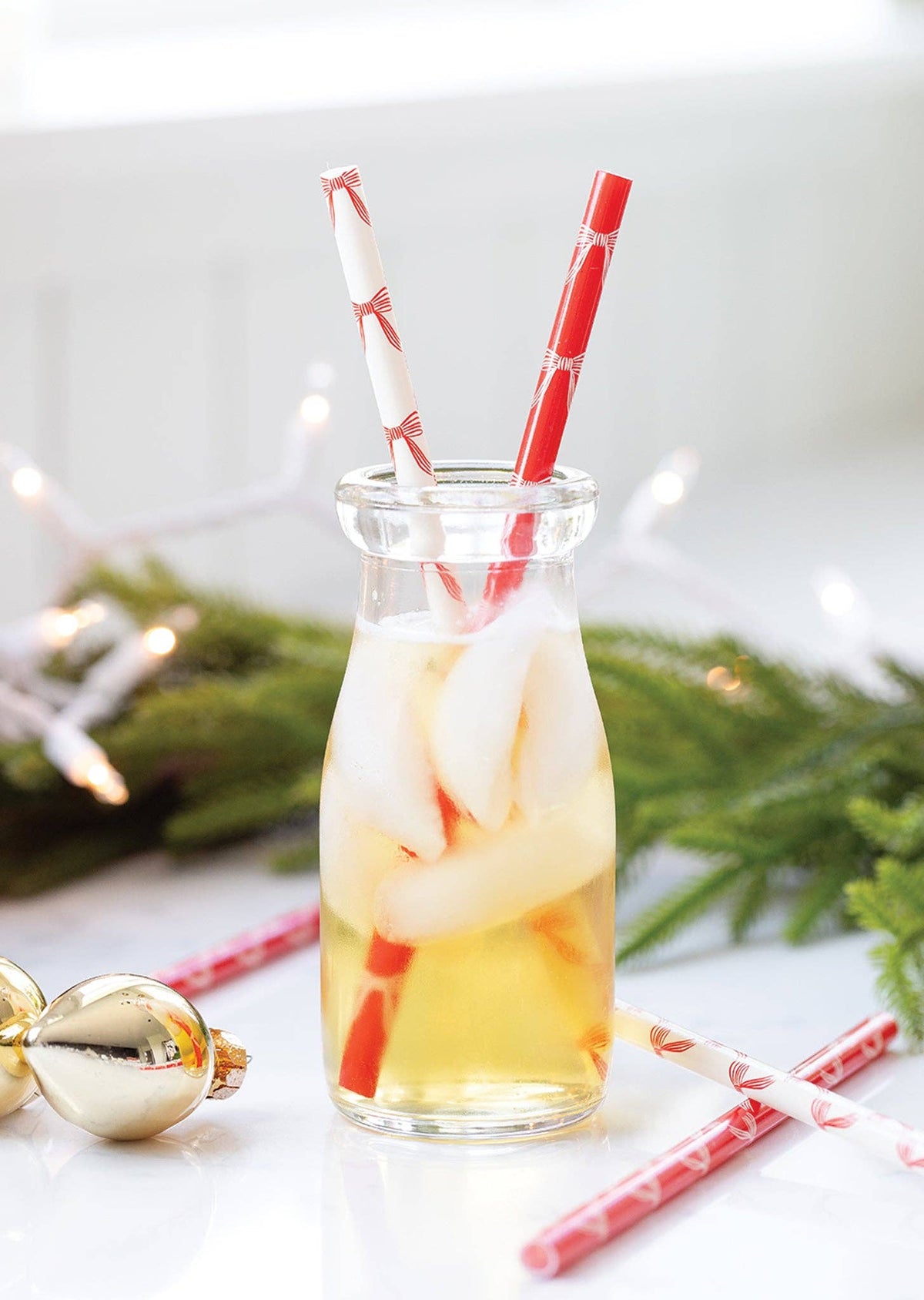Christmas Bows Reusable Straws - The Preppy Bunny