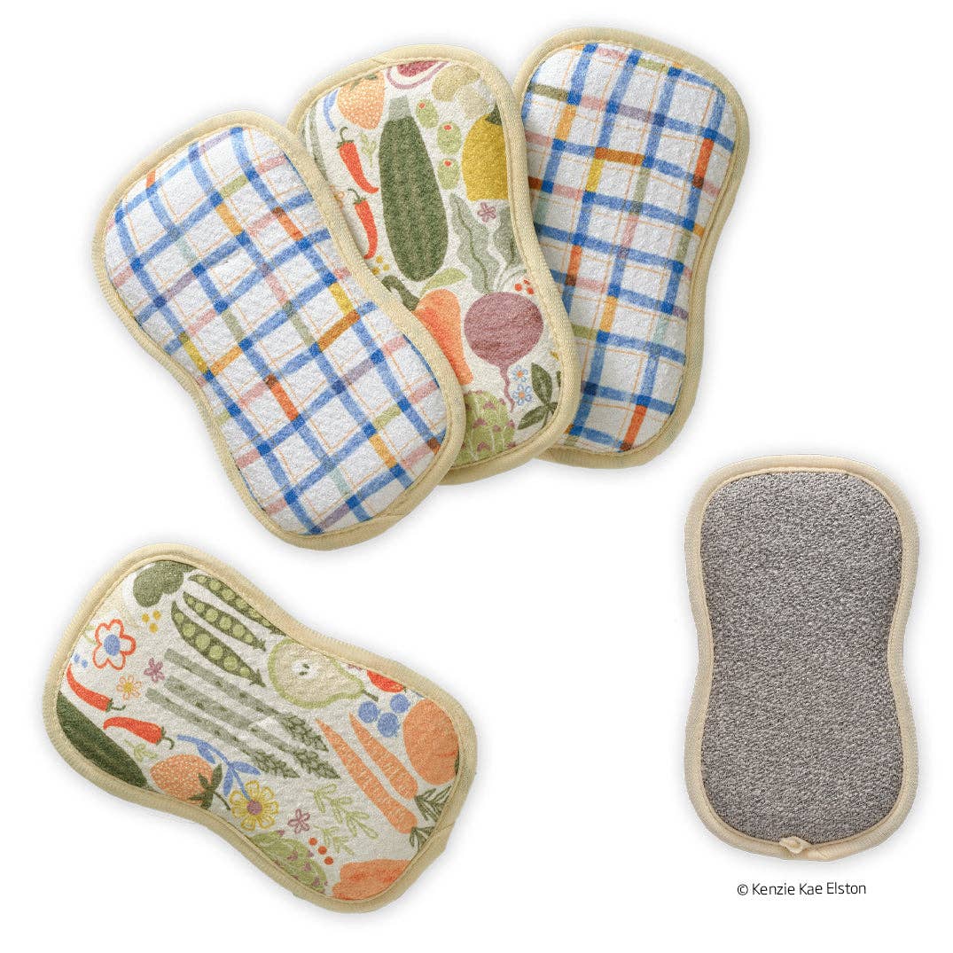 Farm Stand Scrubbies, Set of 4 - The Preppy Bunny