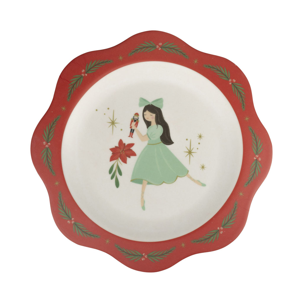 Nutcracker Bamboo 9&quot; Plates - Set of 4